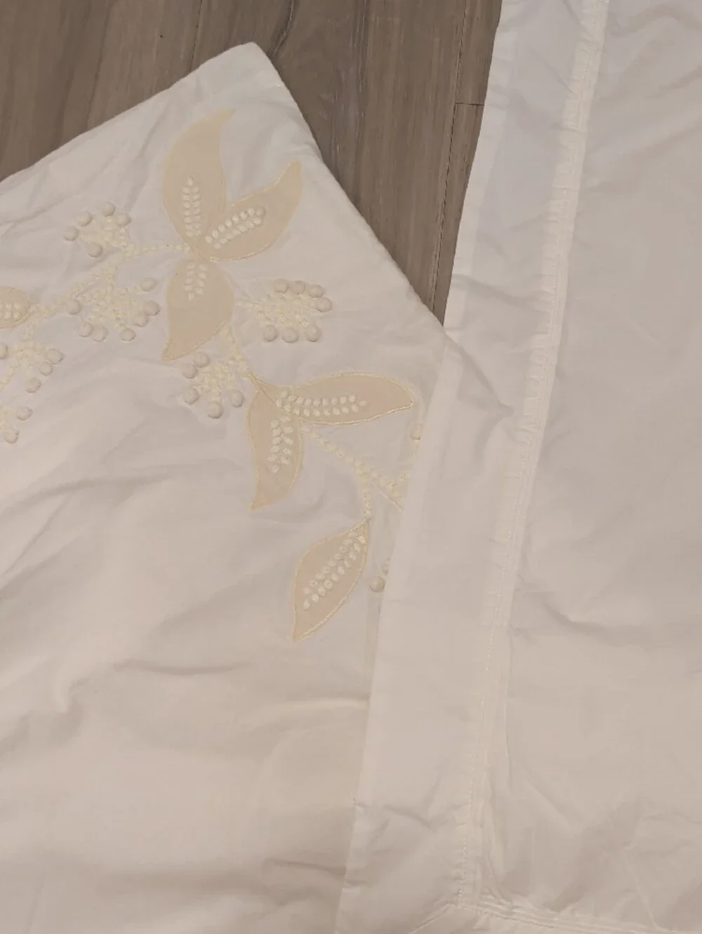 Pottery Barn-2 Euro Decorative Pillow Shams - White/ Cream